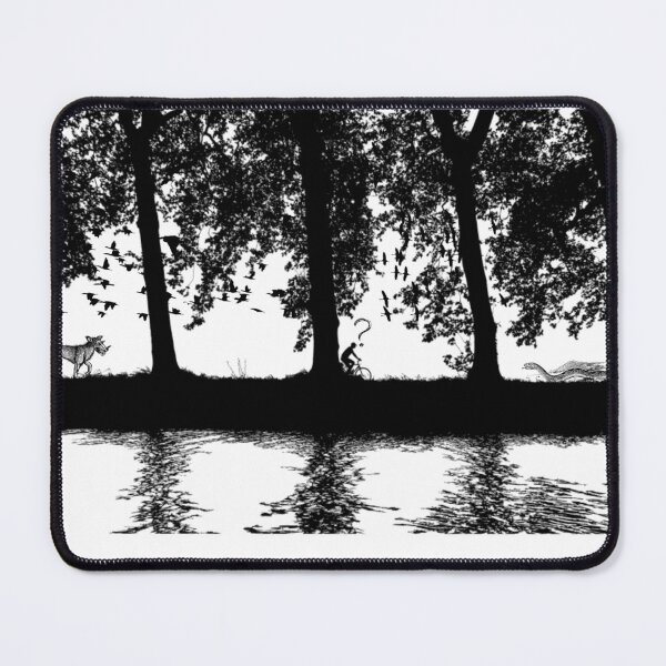 Item preview, Mysterious Forest River Silhouette Reflection Art designed and sold by A-pdo.