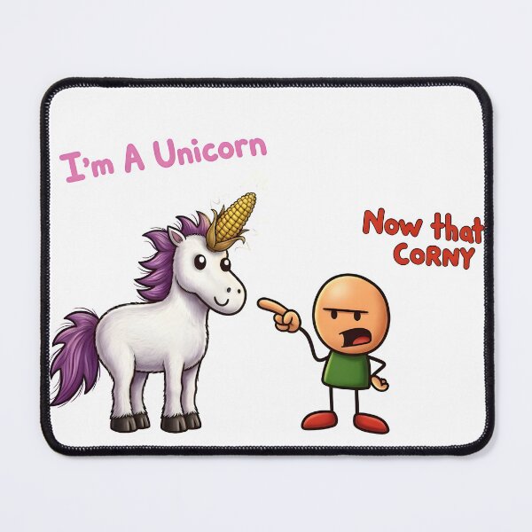 Item preview, That’s One Corny Unicorn Pun designed and sold by Murvel-Ink.