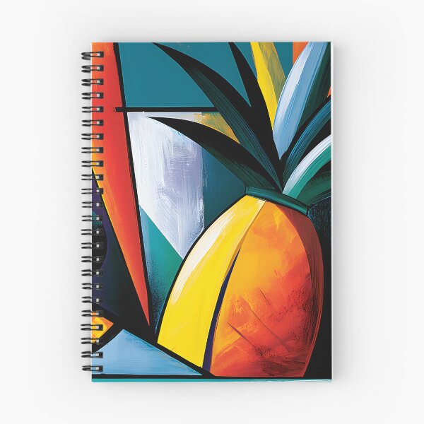 Item preview, Pineapple in Bold Geometry - Vibrant Tropical Forms and Contemporary Abstract Color designed and sold by OlfactoART Studio.