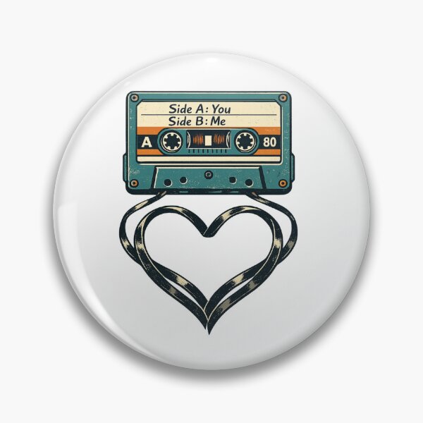Item preview, Side A You Side B Me Retro Mixtape Cassette Tee designed and sold by CerealBoxInk.