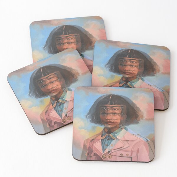 Item preview, Many Selves Surreal Multi-Face Black Woman Portrait designed and sold by POD DYNASTY | Original Print On Demand T-Shirt Graphics.