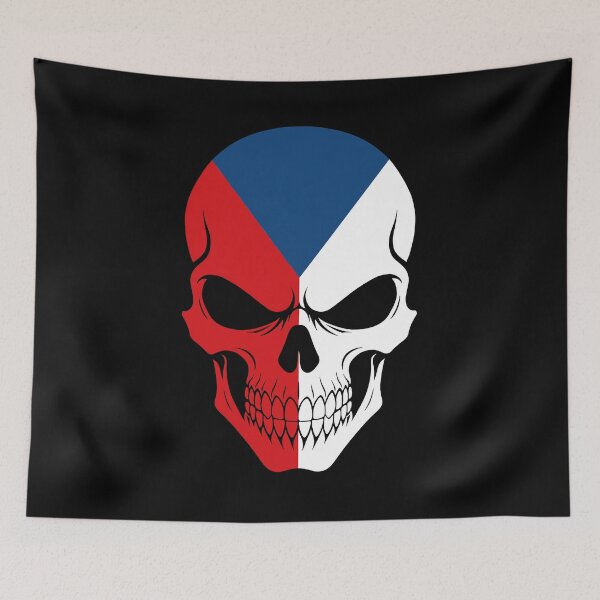 Item preview, Bandera de calavera de la República Checa designed and sold by JeffBartels.