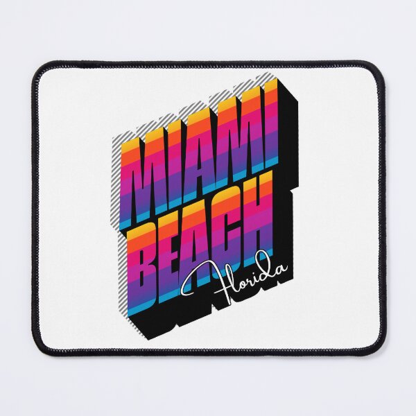 Item preview, Miami Beach Florida Retro 80s Sunset Stripe T-Shirt designed and sold by DonnaRaine.