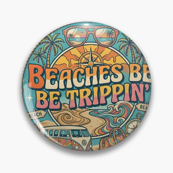 Item preview, Beaches Be Trippin Circle designed and sold by RahniNM.