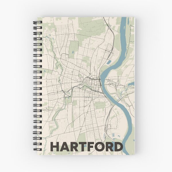 Item preview, Hartford Map designed and sold by MapsNerd.