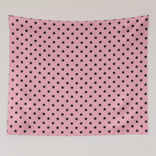 Item preview, Black Stars on Pink Pattern | Y2K Pink and Black Starry Print | Retro 90s Star Pattern | Preppy Pink and Black Stars | Preppy Blackpink Starry Pattern designed and sold by VivaFy.