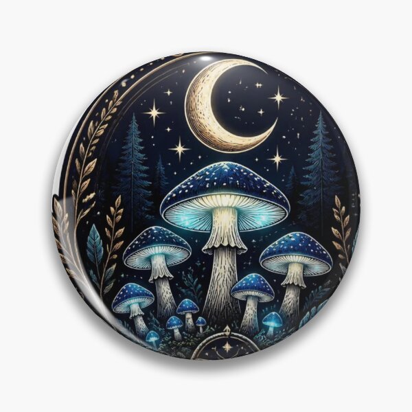 Item preview, Midnight Mushroom Society Forest Emblem designed and sold by StickyGuys.