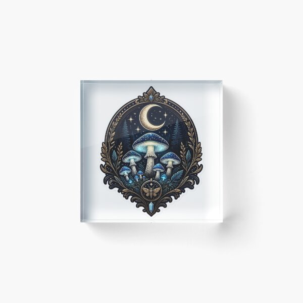 Item preview, Midnight Mushroom Society Forest Emblem designed and sold by StickyGuys.