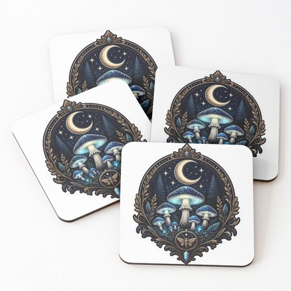 Item preview, Midnight Mushroom Society Forest Emblem designed and sold by StickyGuys.