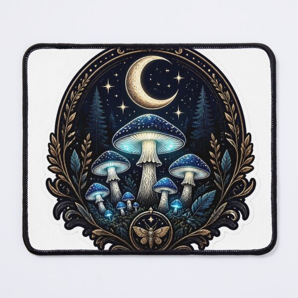 Item preview, Midnight Mushroom Society Forest Emblem designed and sold by StickyGuys.
