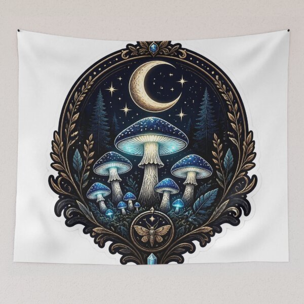 Item preview, Midnight Mushroom Society Forest Emblem designed and sold by StickyGuys.