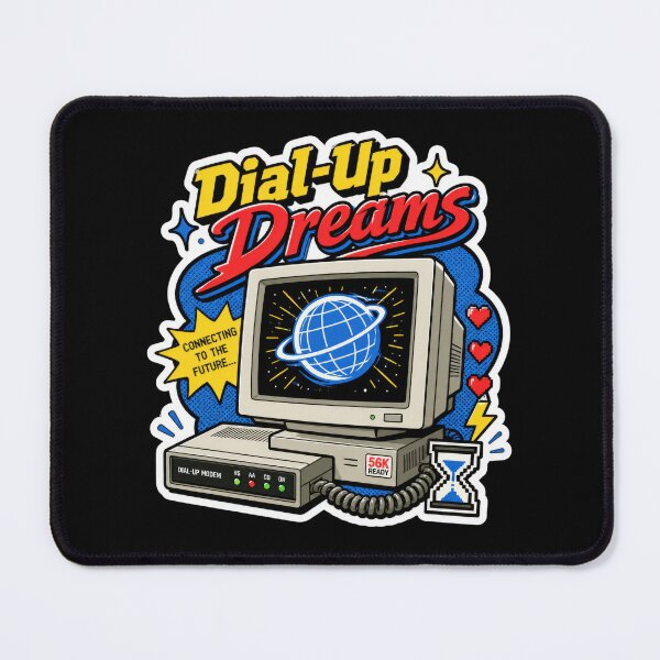 Item preview, Dial-Up Dreams Retro Internet Sticker  designed and sold by Sketchlegacy.