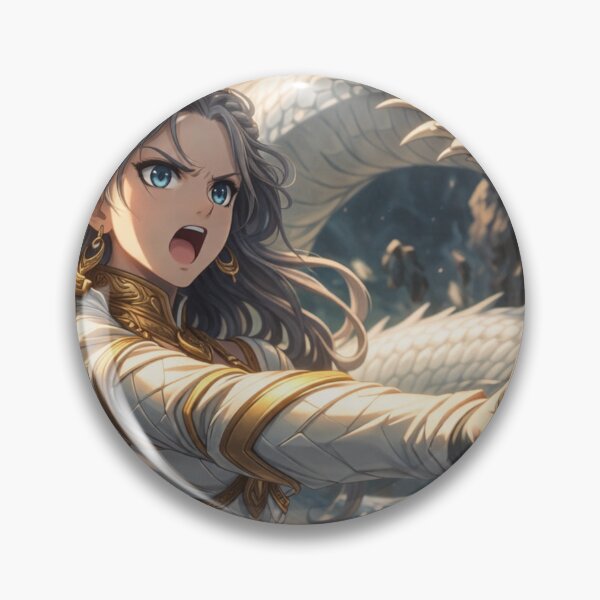 Item preview, Warrior of Light and the White Dragon designed and sold by rimi369.