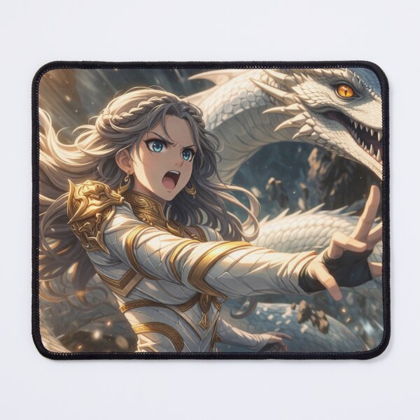Item preview, Warrior of Light and the White Dragon designed and sold by rimi369.
