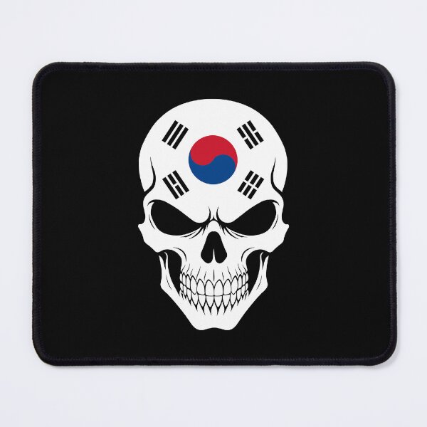 Item preview, South Korea Skull Flag designed and sold by JeffBartels.