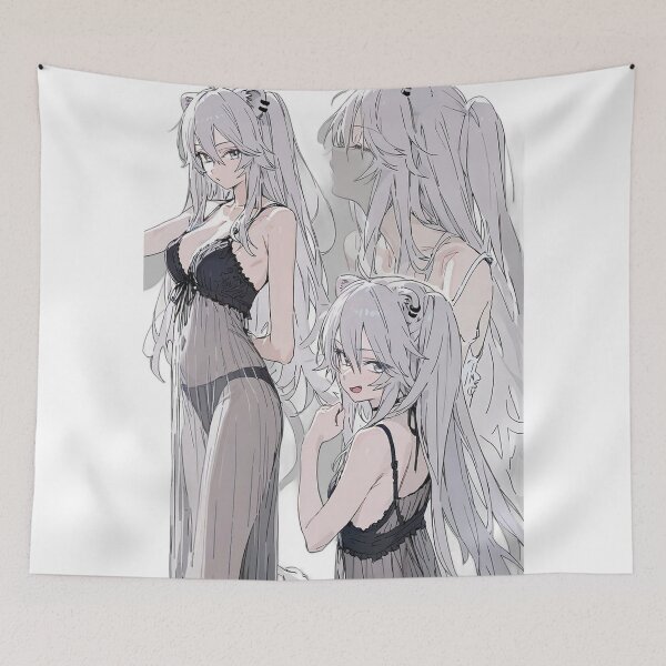 Aperçu de l'œuvre 25 Ji Miku White Hair Project Sekai Colorful Stage créée et vendue par KomiArts.