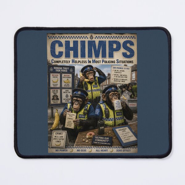 Item preview, CHIMPS Funny Police Parody designed and sold by Hornace88studio.