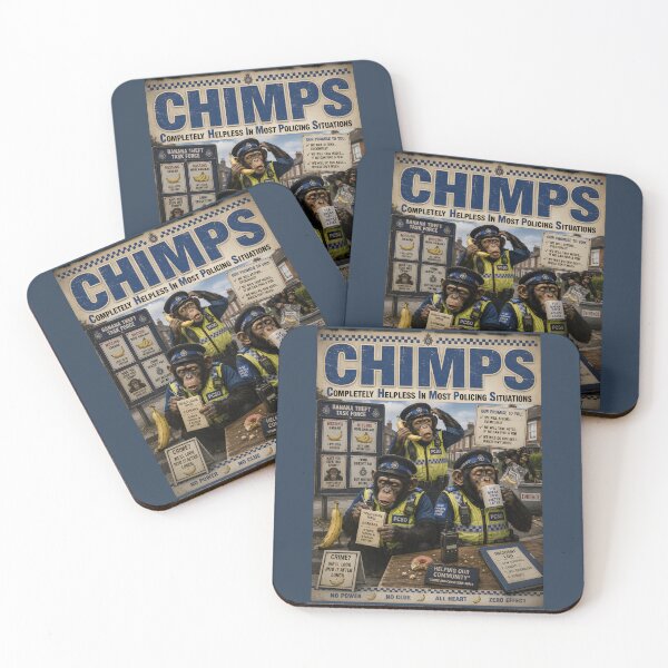 Item preview, CHIMPS Funny Police Parody designed and sold by Hornace88studio.