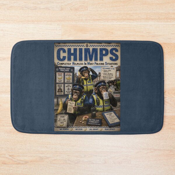 Item preview, CHIMPS Funny Police Parody designed and sold by Hornace88studio.