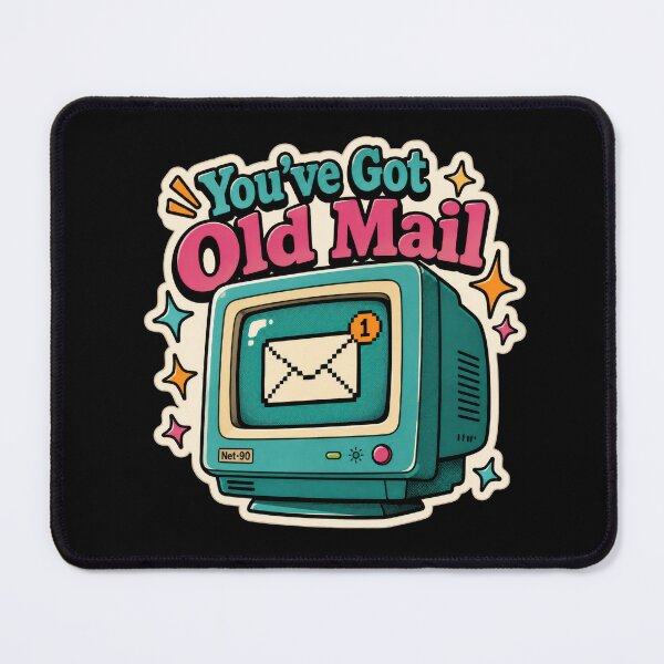 Item preview, You've Got Old Mail Retro Computer Sticker  designed and sold by Sketchlegacy.