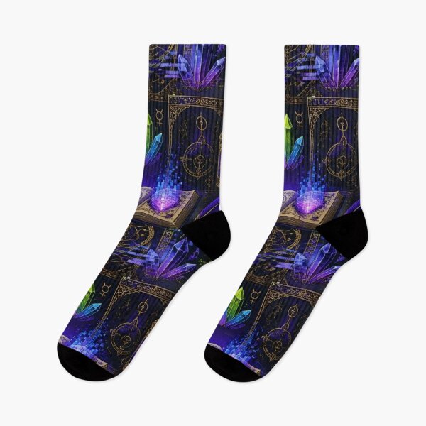 Item preview, Future Medieval Alchemy Digital Glitch Witchy Aesthetic Seamless Pattern designed and sold by StickyGuys.