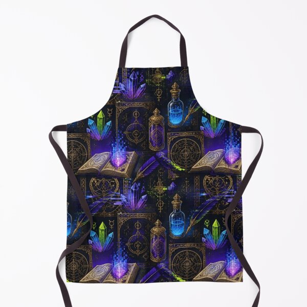 Item preview, Future Medieval Alchemy Digital Glitch Witchy Aesthetic Seamless Pattern designed and sold by StickyGuys.
