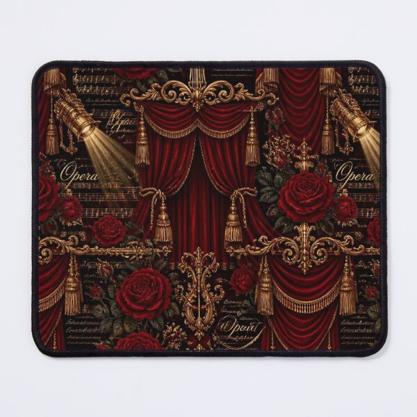 Item preview, Operacore Crimson Velvet Curtain Roses Baroque Luxury Aesthetic  designed and sold by StickyGuys.