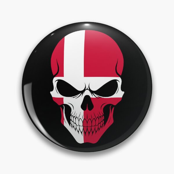 Item preview, Denmark Skull Flag designed and sold by JeffBartels.
