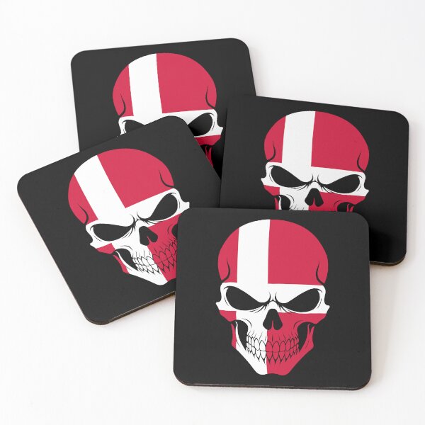 Item preview, Denmark Skull Flag designed and sold by JeffBartels.