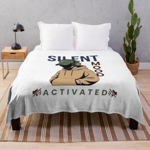 Item preview, Silent Mood Activated Funny Introvert Gamer Boy designed and sold by Northern Glow Art.