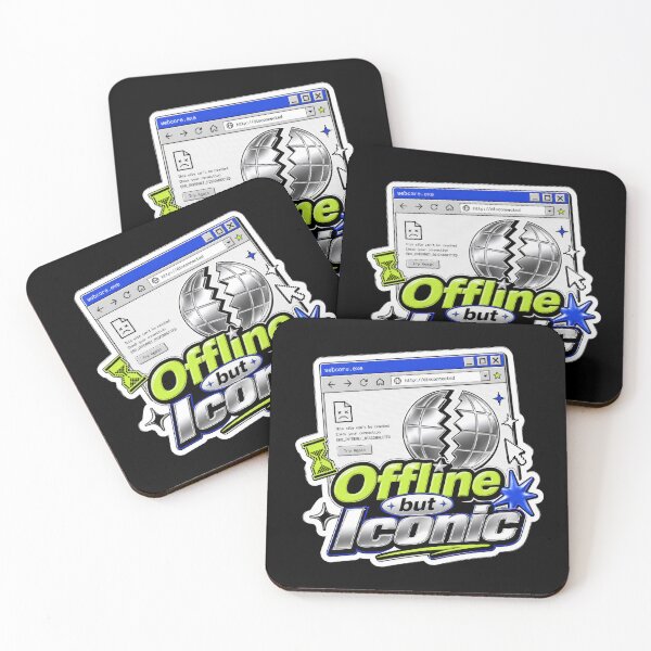 Item preview, Offline But Iconic Retro Internet Sticker  designed and sold by Sketchlegacy.