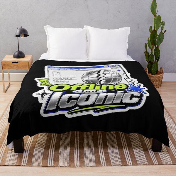 Item preview, Offline But Iconic Retro Internet Sticker  designed and sold by Sketchlegacy.