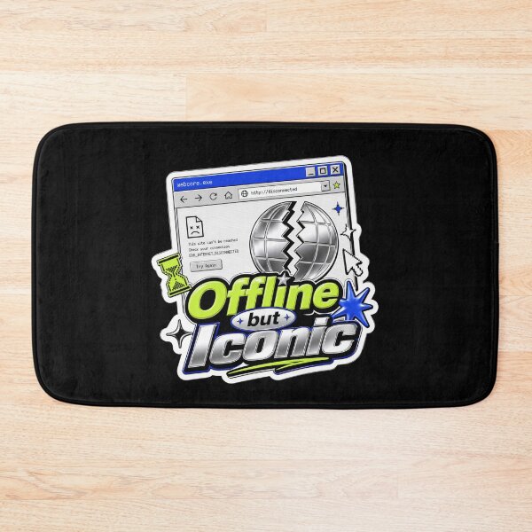 Item preview, Offline But Iconic Retro Internet Sticker  designed and sold by Sketchlegacy.