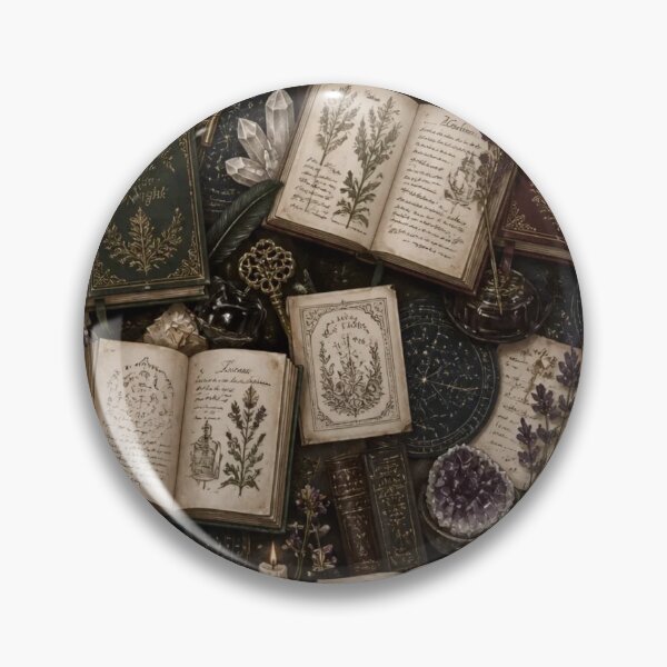 Item preview, Dark Academia Spell Book Library Collage Seamless Cozy Witchy Aesthetic designed and sold by StickyGuys.