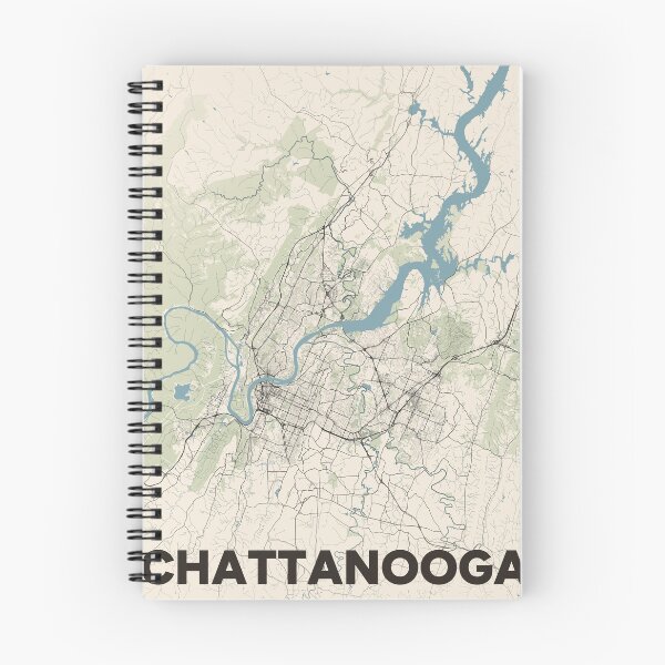 Item preview, Chattanooga Map designed and sold by MapsNerd.
