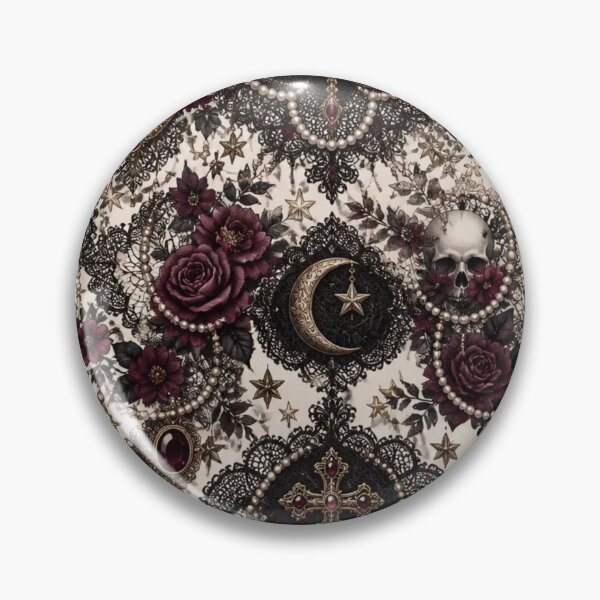 Item preview, Lace Gothic Dark Feminine Aesthetic Seamless Pattern Baroque Ornate designed and sold by StickyGuys.