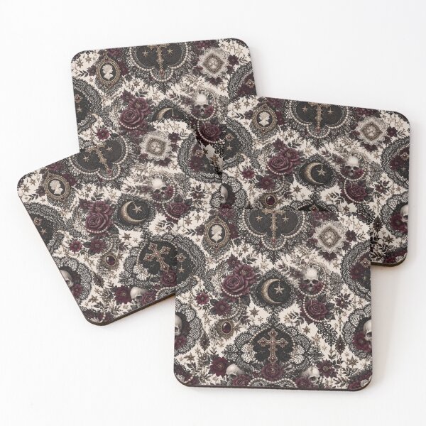 Item preview, Lace Gothic Dark Feminine Aesthetic Seamless Pattern Baroque Ornate designed and sold by StickyGuys.