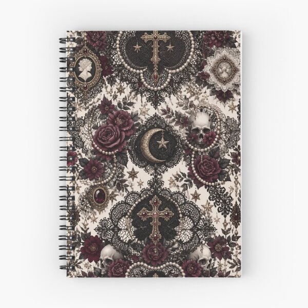 Item preview, Lace Gothic Dark Feminine Aesthetic Seamless Pattern Baroque Ornate designed and sold by StickyGuys.