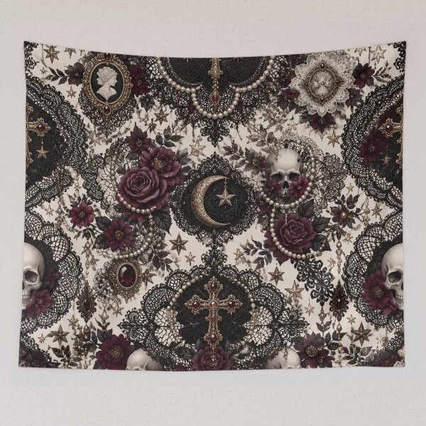 Item preview, Lace Gothic Dark Feminine Aesthetic Seamless Pattern Baroque Ornate designed and sold by StickyGuys.