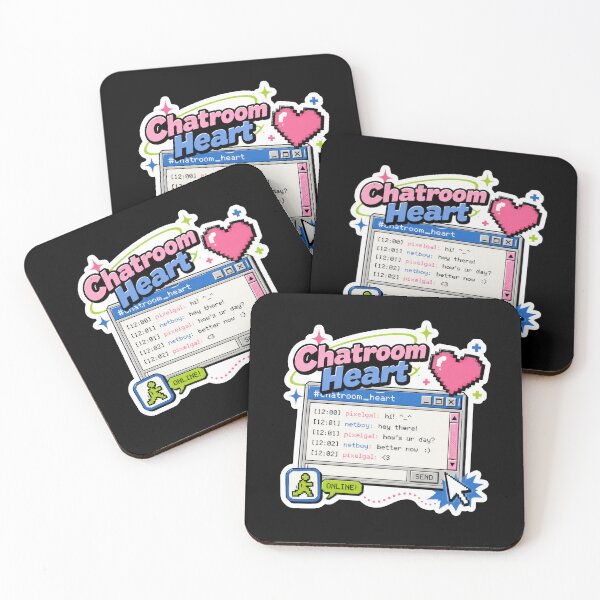 Item preview, Chatroom Heart Retro Internet Sticker  designed and sold by Sketchlegacy.