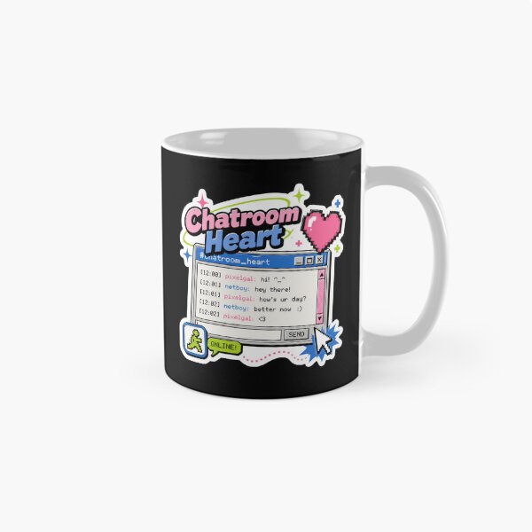 Item preview, Chatroom Heart Retro Internet Sticker  designed and sold by Sketchlegacy.