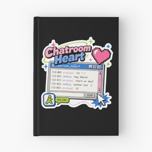 Item preview, Chatroom Heart Retro Internet Sticker  designed and sold by Sketchlegacy.