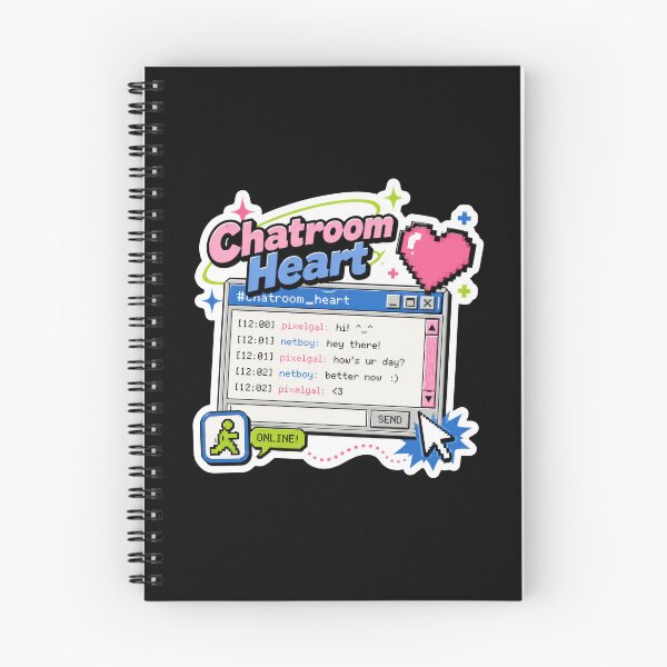 Item preview, Chatroom Heart Retro Internet Sticker  designed and sold by Sketchlegacy.