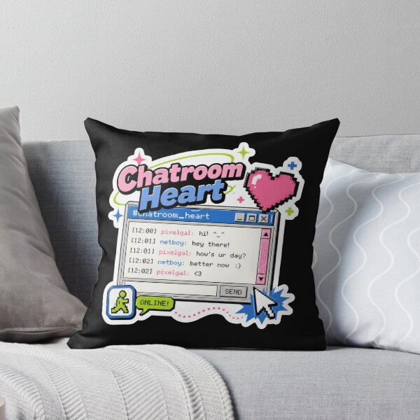 Item preview, Chatroom Heart Retro Internet Sticker  designed and sold by Sketchlegacy.
