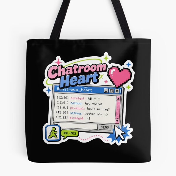 Item preview, Chatroom Heart Retro Internet Sticker  designed and sold by Sketchlegacy.