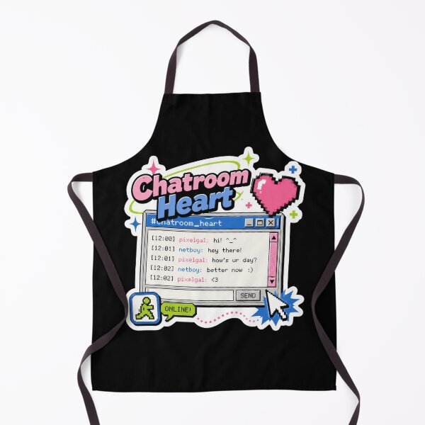 Item preview, Chatroom Heart Retro Internet Sticker  designed and sold by Sketchlegacy.