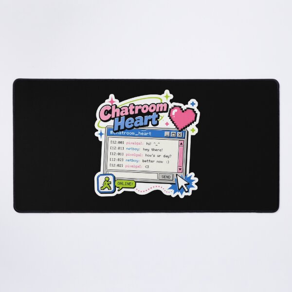 Item preview, Chatroom Heart Retro Internet Sticker  designed and sold by Sketchlegacy.
