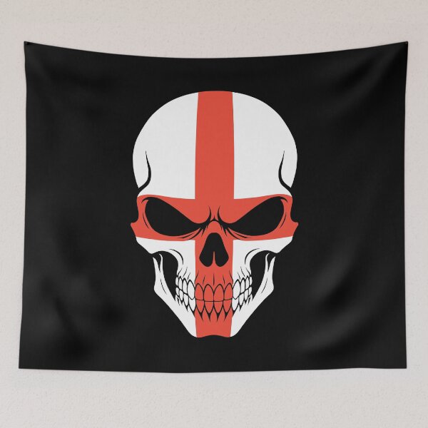 Item preview, England Skull Flag designed and sold by JeffBartels.