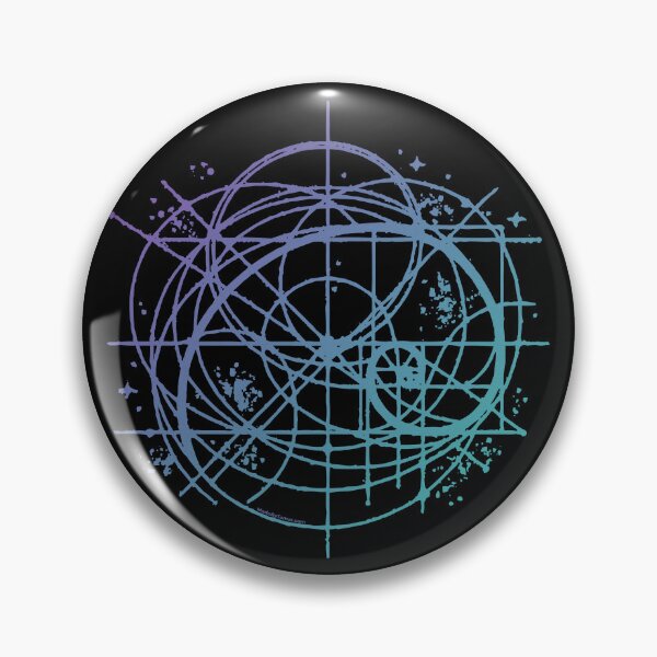 Item preview, Golden Ratio Fibonacci Spiral | Sacred Geometry Line Art | Amethyst + Aqua Turquoise designed and sold by Made by Tamar.