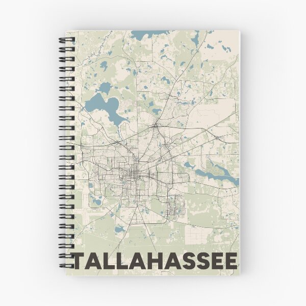 Item preview, Tallahassee Map designed and sold by MapsNerd.
